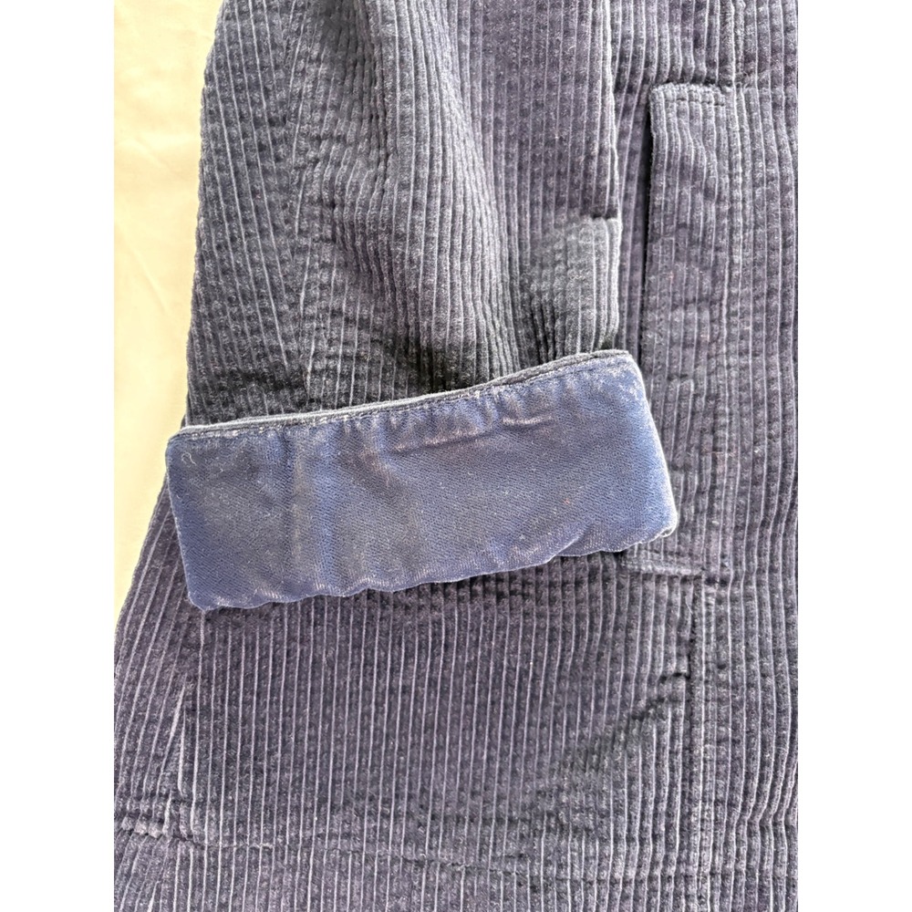 J Jill Corduroy Chore Jacket S Wide Wale Velvet Trim Coastal Boho Luxe Timeless - Picture 6 of 9